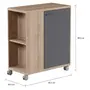 CARRINHO 1 PORTA 80 CM X 40 CM TOAST - OAK TAMMI/KONKRET - Foto 2