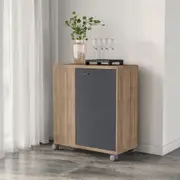 CARRINHO 1 PORTA 80 CM X 40 CM TOAST - OAK TAMMI/KONKRET - Foto 3