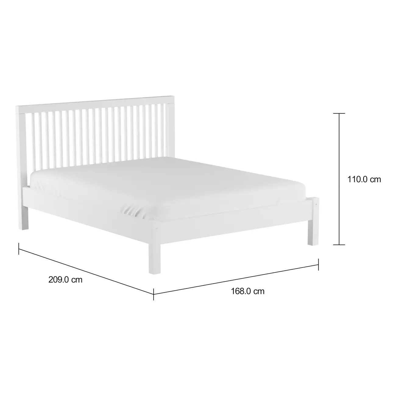 CAMA QUEEN 1,58 M TINTO HIGH - BRANCO - Foto 7