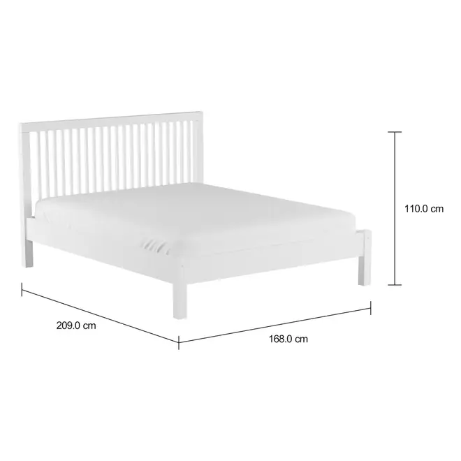 CAMA QUEEN 1,58 M TINTO HIGH - BRANCO - Foto 7