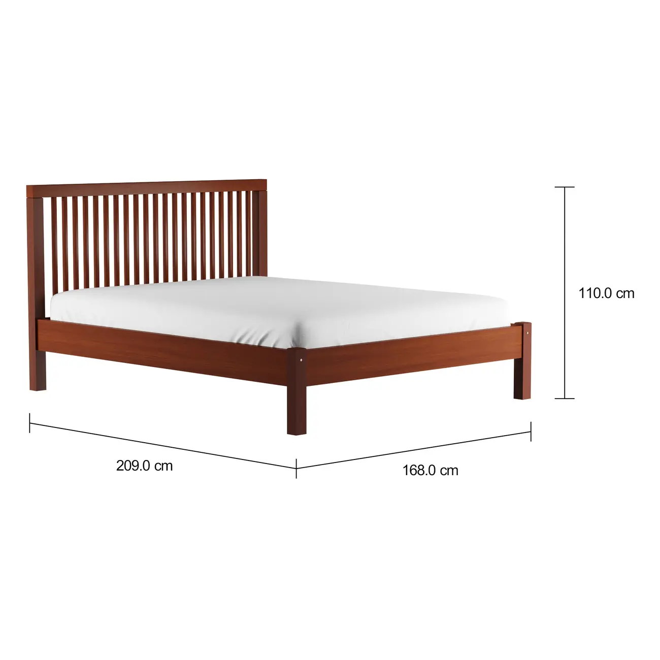 CAMA QUEEN 1,58 M TINTO HIGH - NOZES - Foto 7