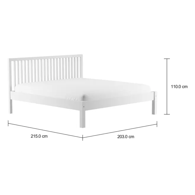 CAMA KING 1,93 M TINTO HIGH - BRANCO - Foto 2