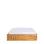 CAMA QUEEN COM 2 GAVETAS 1,58 M CRATES - ENCERADO CASTANHO - Foto 2