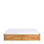 CAMA QUEEN COM 2 GAVETAS 1,58 M CRATES - ENCERADO CASTANHO - Foto 3