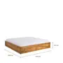 CAMA KING COM 2 GAVETAS 1,93 M CRATES - ENCERADO CASTANHO - Foto 6