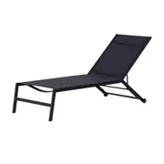 CHAISE LONGUE TULUM - PRETO/PRETO - Foto 1