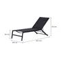CHAISE LONGUE TULUM - PRETO/PRETO - Foto 8