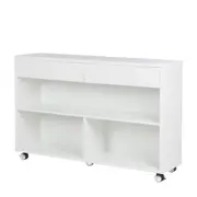 APARADOR COM 2 GAVETAS 1,37 M X 35 CM DIO - BRANCO - Foto 2
