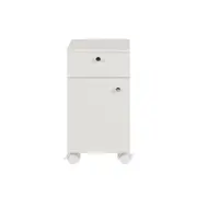 GABINETE PARA BANHEIRO 1 PORTA/1 GAVETA COM RODÍZIOS BIANC - BRANCO - Foto 1