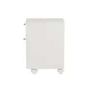 GABINETE PARA BANHEIRO 1 PORTA/1 GAVETA COM RODÍZIOS BIANC - BRANCO - Foto 2