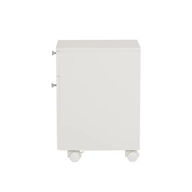 GABINETE PARA BANHEIRO 1 PORTA/1 GAVETA COM RODÍZIOS BIANC - BRANCO - Foto 2