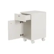 GABINETE PARA BANHEIRO 1 PORTA/1 GAVETA COM RODÍZIOS BIANC - BRANCO - Foto 4