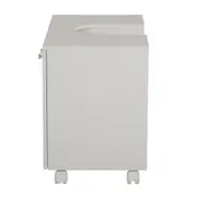 GABINETE PARA BANHEIRO 2 PORTAS COM RODÍZIOS BIANC - BRANCO - Foto 2