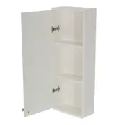 GABINETE PARA BANHEIRO SUPERIOR 1 PORTA BIANC - BRANCO - Foto 4