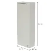GABINETE PARA BANHEIRO SUPERIOR 1 PORTA BIANC - BRANCO - Foto 5