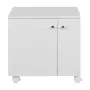 BIANC GABINETE INFERIOR 2 PORTAS C/RODÍZIOS - BRANCO - Foto 1