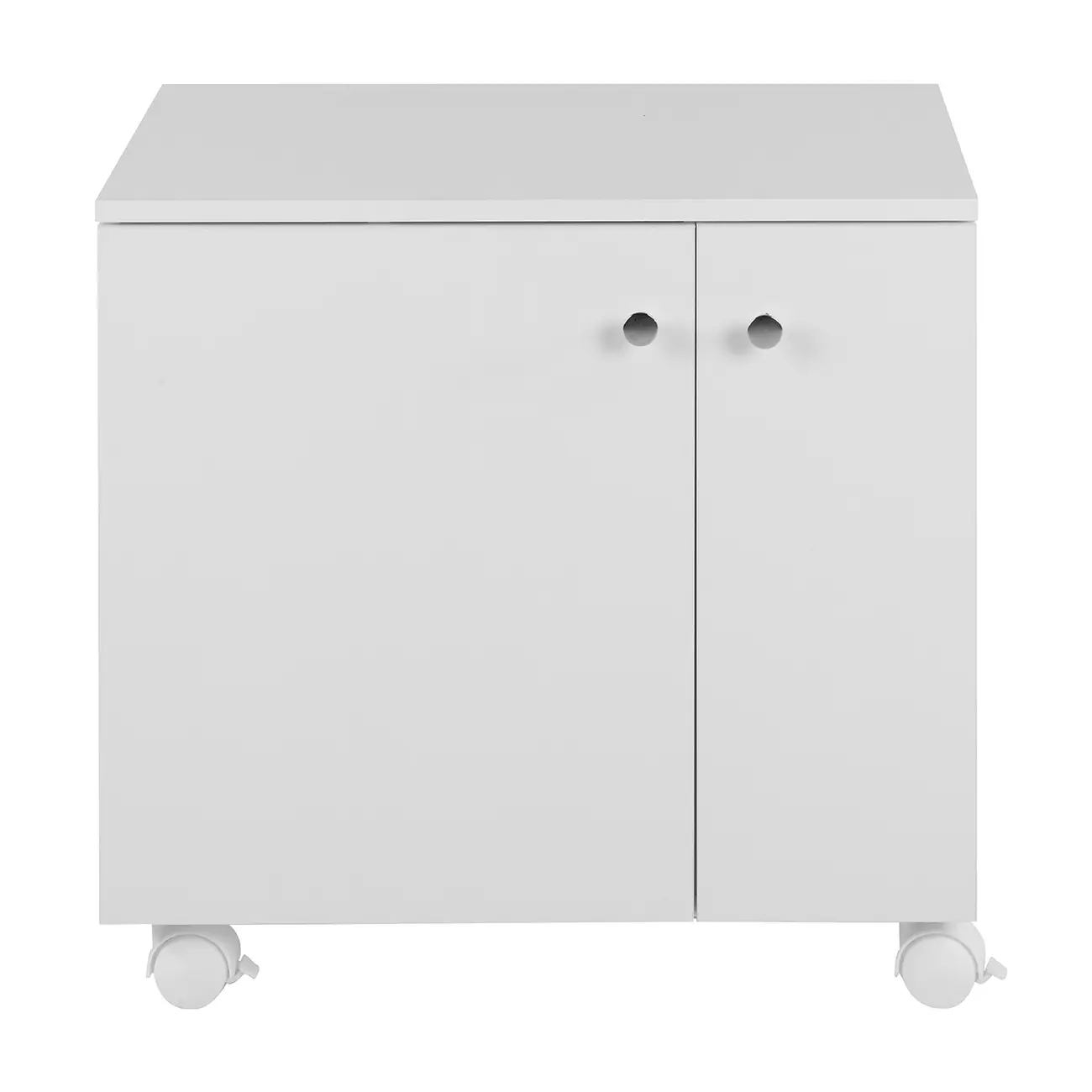 BIANC GABINETE INFERIOR 2 PORTAS C/RODÍZIOS - BRANCO - Foto 1