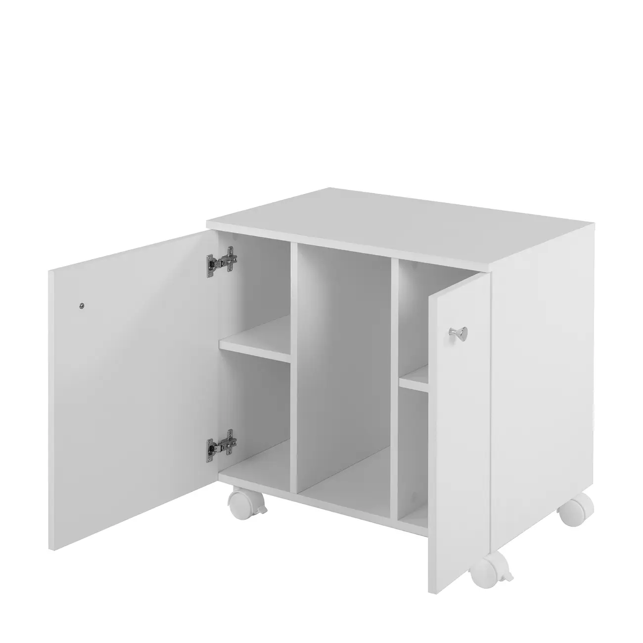 BIANC GABINETE INFERIOR 2 PORTAS C/RODÍZIOS - BRANCO - Foto 3