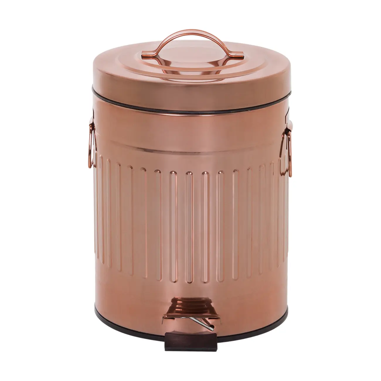 LIXEIRA COM PEDAL 5 L BOULEVARD - COBRE - Foto 1