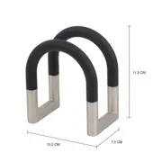 PORTA-GUARDANAPO SWIVEL - CROMADO/PRETO - Foto 3