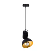 LUMINÁRIA DE TETO PARABOLIC - PRETO/DOURADO - Foto 1