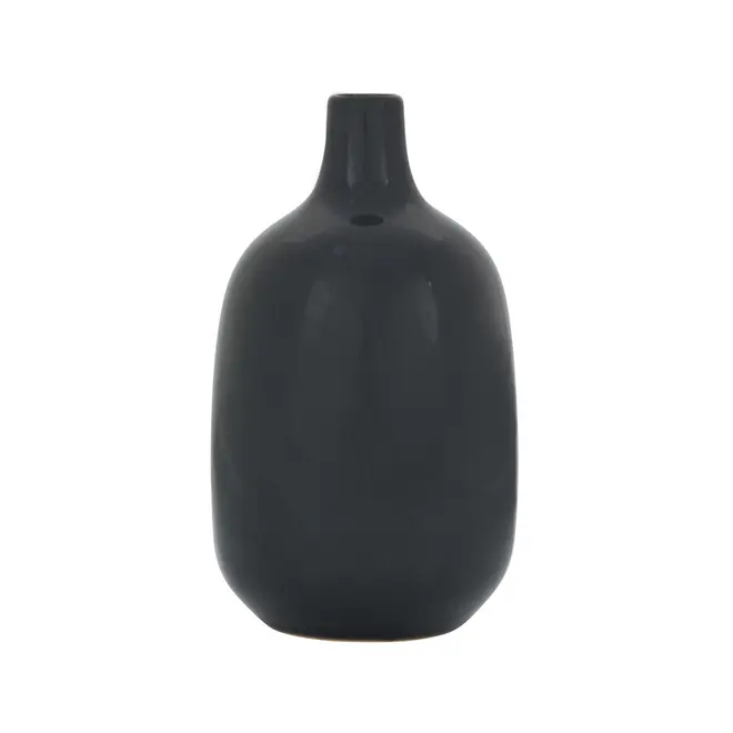 VASO GARRAFA 17 CM CÁSPIO - PRETO - Foto 1