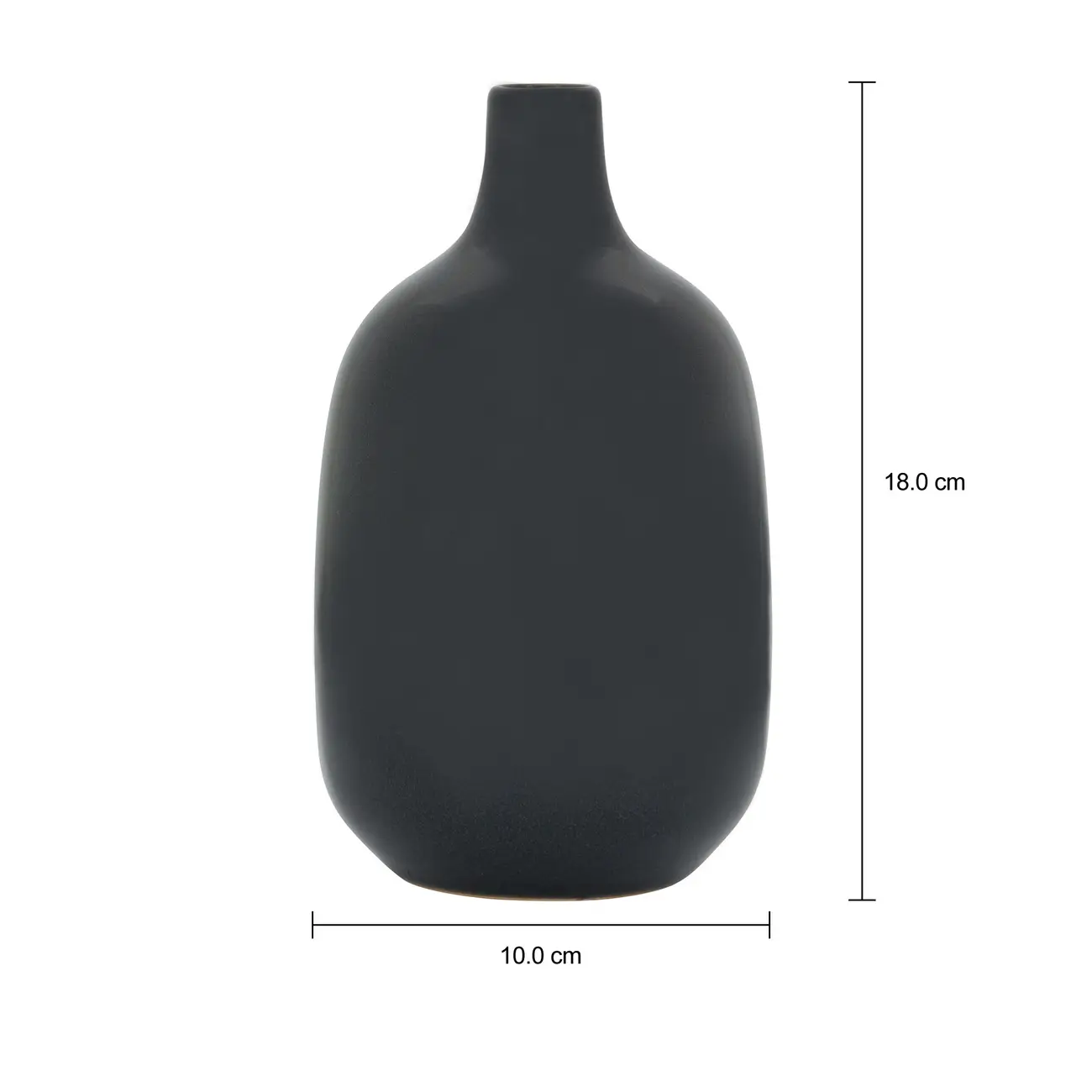 VASO GARRAFA 17 CM CÁSPIO - PRETO - Foto 3