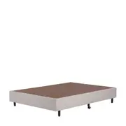 BASE PARA CAMA BOX DE CASAL 1,38 M MIDDLE - CINZA/PRETO - Foto 1