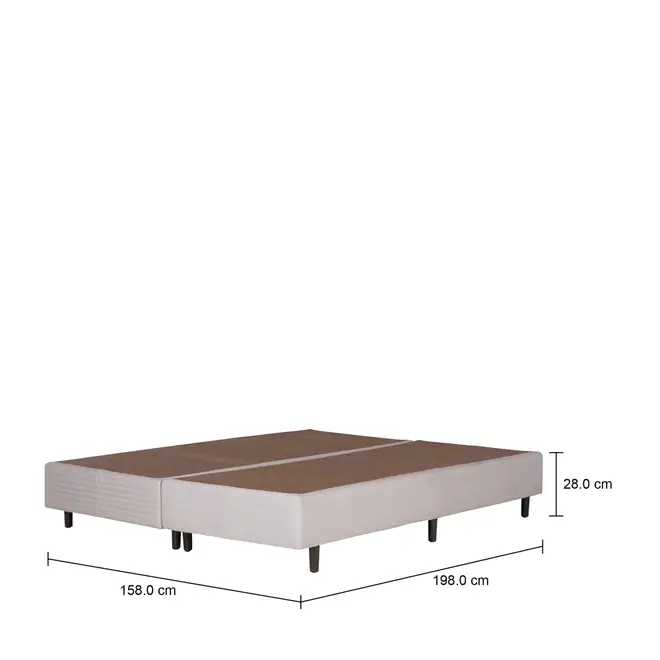 BASE PARA CAMA BOX QUEEN 1,58 M MIDDLE - CINZA/PRETO - Foto 4