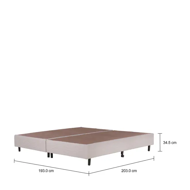BASE PARA CAMA BOX KING 1,93 M MIDDLE - CINZA/PRETO - Foto 5