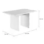 MESA DE JANTAR 1,30 M X 80 CM GLEEN - BRANCO/BRANCO - Foto 5