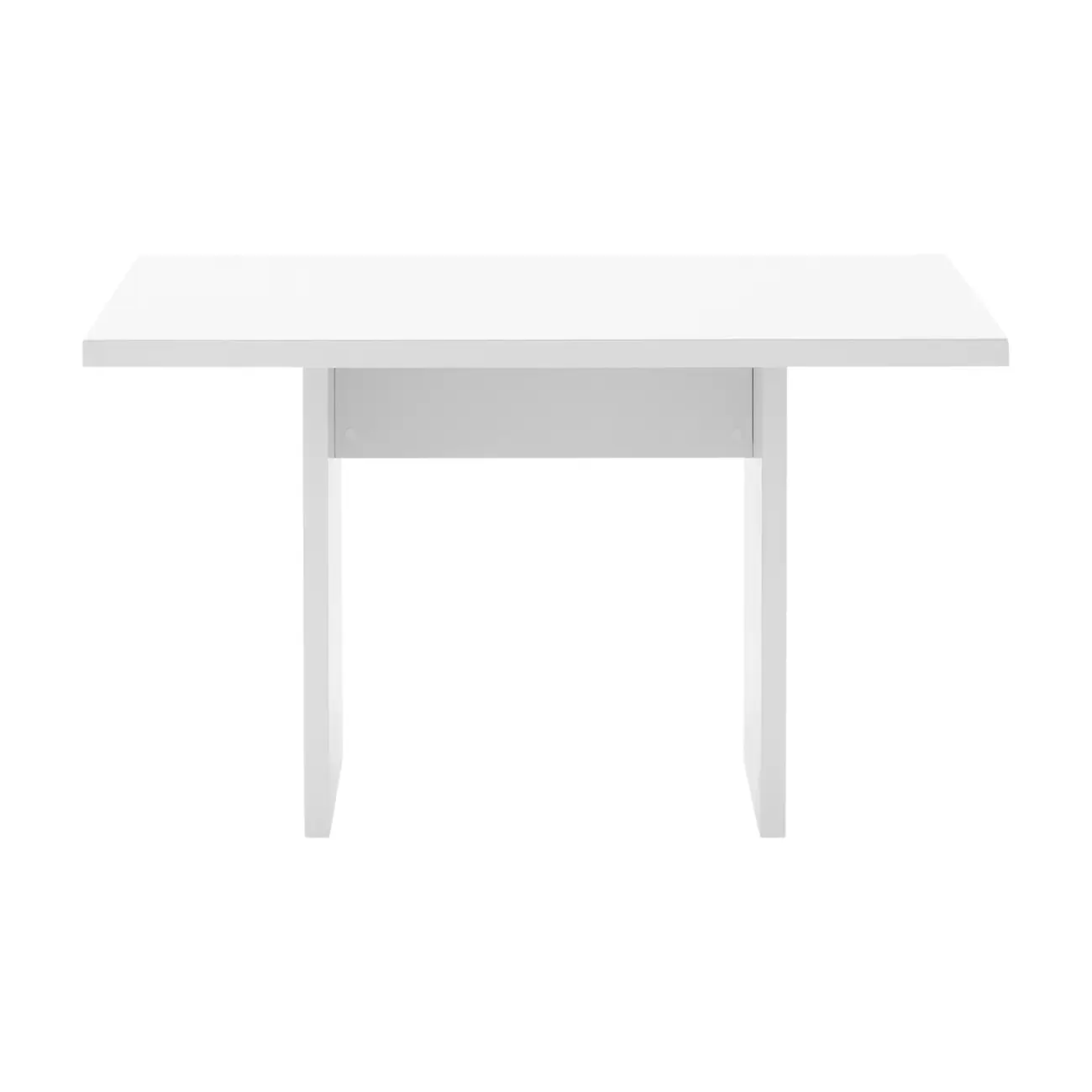 MESA DE JANTAR 1,30 M X 80 CM GLEEN - BRANCO/BRANCO - Foto 1