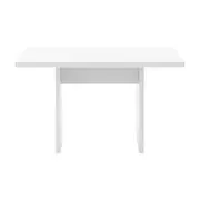 MESA DE JANTAR 1,30 M X 80 CM GLEEN - BRANCO/BRANCO - Foto 1