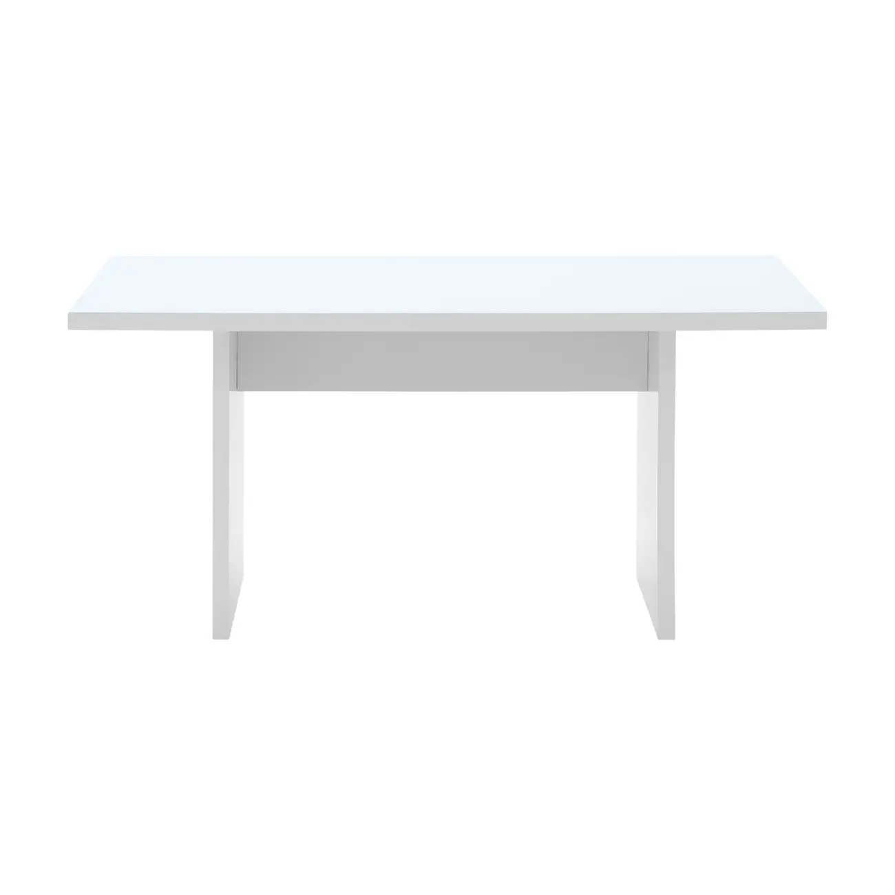 MESA DE JANTAR 1,60 M X 80 CM GLEEN - BRANCO/BRANCO - Foto 1