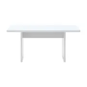 MESA DE JANTAR 1,60 M X 80 CM GLEEN - BRANCO/BRANCO - Foto 1