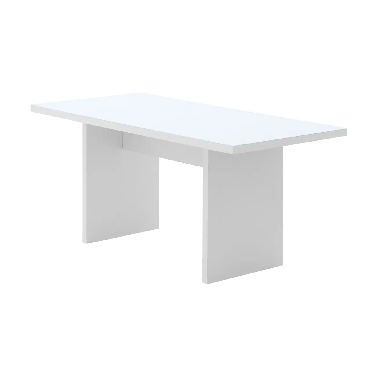 MESA DE JANTAR 1,60 M X 80 CM GLEEN - BRANCO/BRANCO - Foto 2