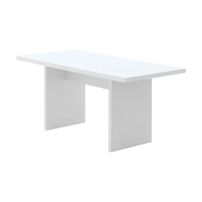 MESA DE JANTAR 1,60 M X 80 CM GLEEN - BRANCO/BRANCO - Foto 2