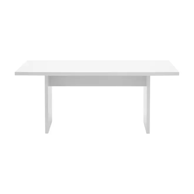 MESA DE JANTAR 1,80 M X 90 CM GLEEN - BRANCO/BRANCO - Foto 1