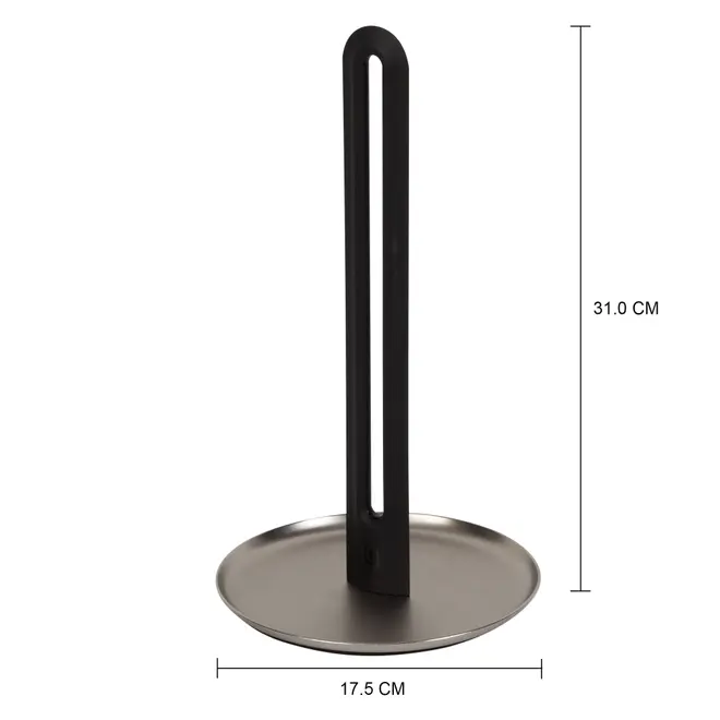 PORTA-GUARDANAPO KEYHOLE - PRETO/PRATA - Foto 2