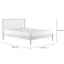 CAMA DE CASAL 1,38 M SKAND - BRANCO - Foto 3