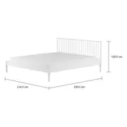CAMA KING 1,93 M SKAND - BRANCO - Foto 2