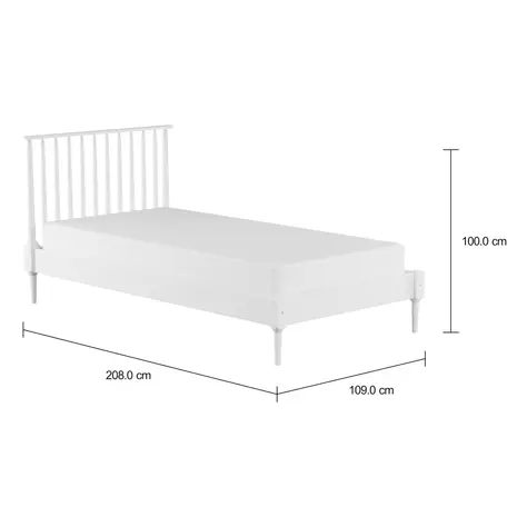 Imagem com medidas do produto CAMA DE SOLTEIRO 98 CM SKAND