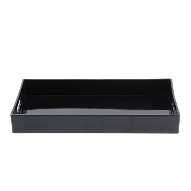 BANDEJA 32 CM X 18 CM NOIR - PRETO BRILHANTE - Foto 1