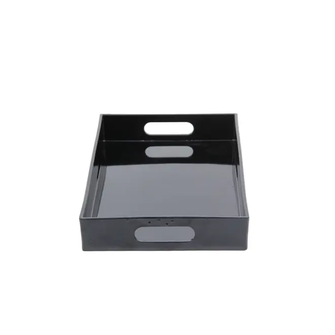 BANDEJA 32 CM X 18 CM NOIR - PRETO BRILHANTE - Foto 2