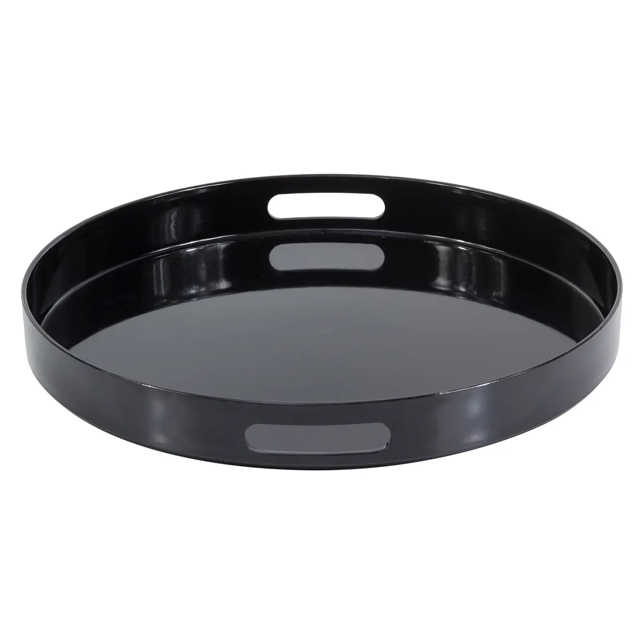 BANDEJA REDONDA 35 CM NOIR - PRETO BRILHANTE - Foto 2