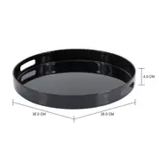 BANDEJA REDONDA 35 CM NOIR - PRETO BRILHANTE - Foto 3
