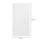 TOALHA DE BANHO 1,40 M X 70 CM VELVET - BRANCO - Foto 11