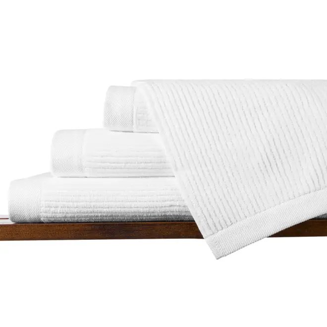 TOALHA DE BANHO GIGANTE 1,50 M X 1 M VELVET - BRANCO - Foto 4