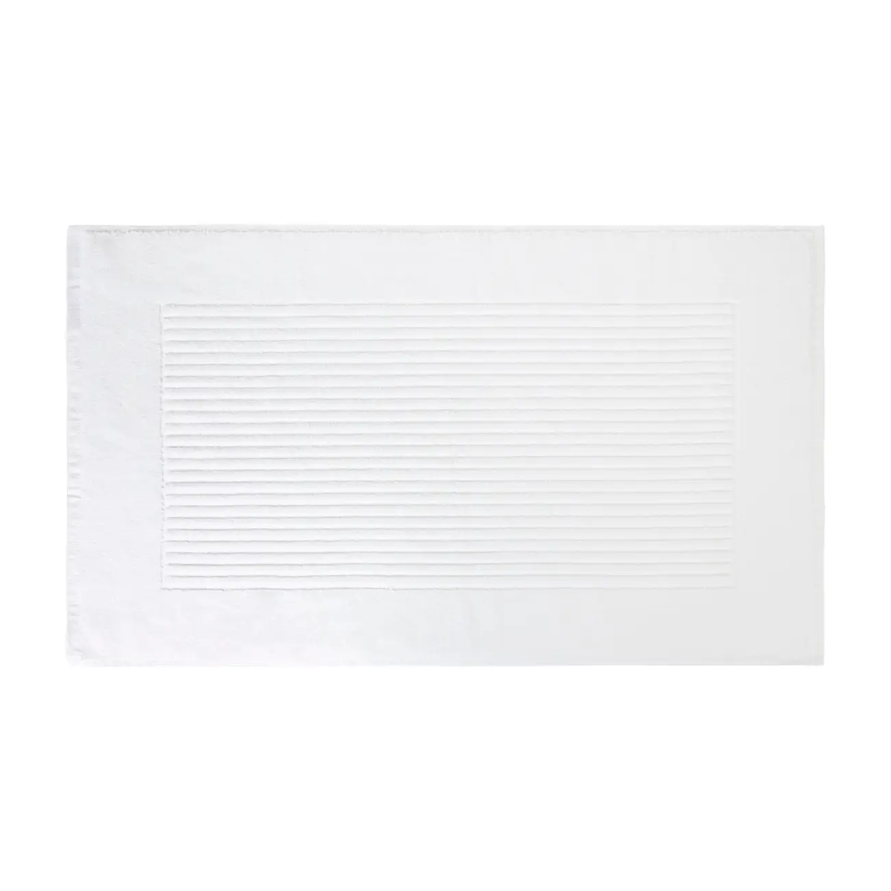TOALHA DE PISO 80 CM X 48 CM VELVET - BRANCO - Foto 1