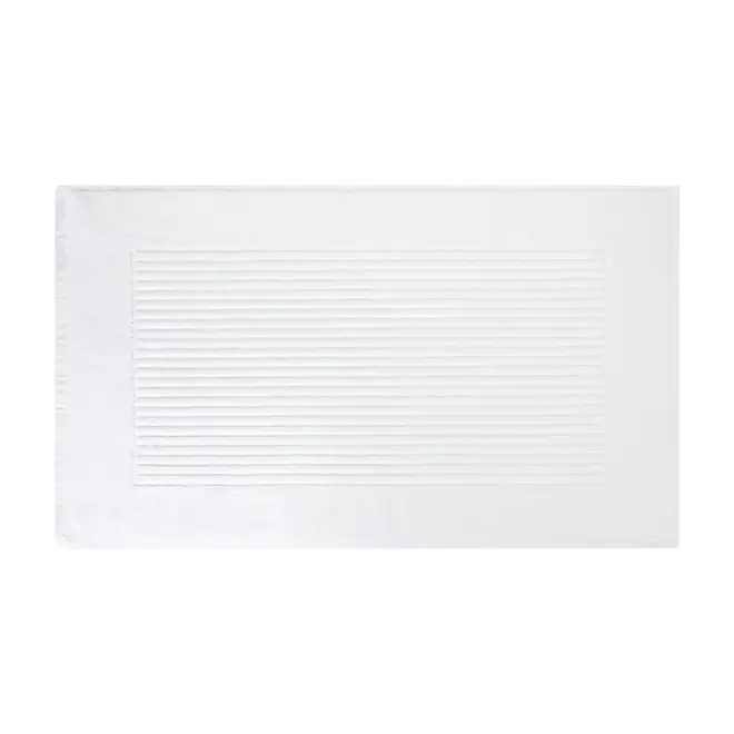TOALHA DE PISO 80 CM X 48 CM VELVET - BRANCO - Foto 1